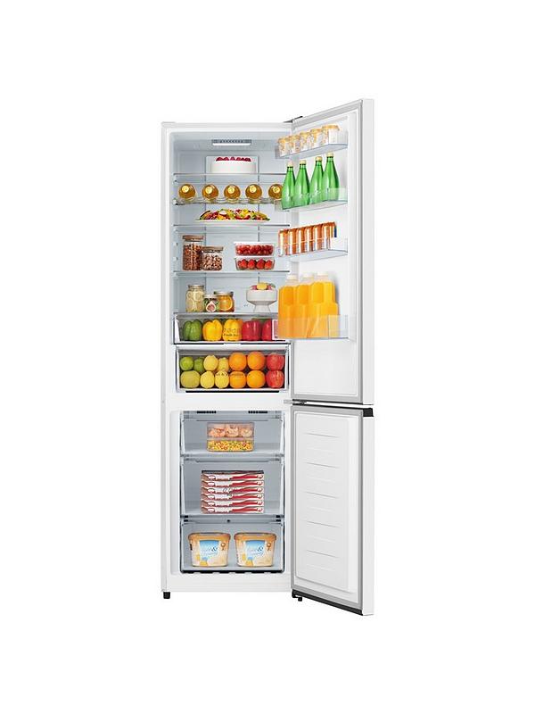 Hisense RB435N4BWE 60cm Wide 70/30 Frost-Free Fridge Freezer - White - Image 2